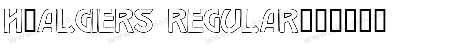 H_Algiers Regular字体转换